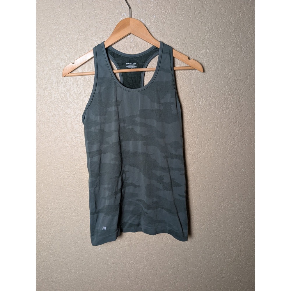Athleta Women's Seamless Racerback Tank Top Size Small Camo Print Athleisure